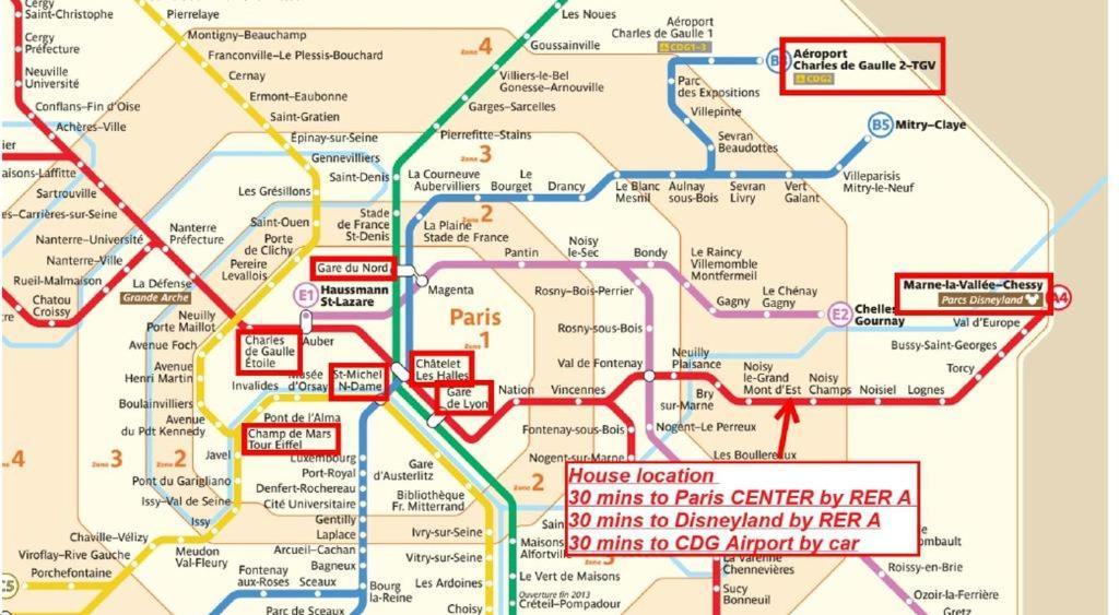 Chambre D'Hotes Proche De Disneyland Et Pas Loin De Paris ブシー・サン ・ジョルジュ エクステリア 写真
